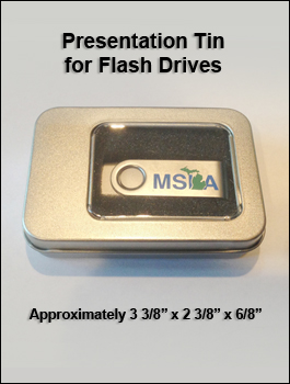 Flash Drive in Tin Gift Box with a Window